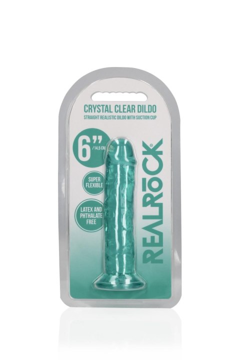Przezroczyste dildo - Straight Realistic Dildo with Suction Cup - 6'' / 14,5 RealRock Przezroczyste dildo - Straight Realistic Dildo with Suction Cup - 6'' / 14,5 RealRock
