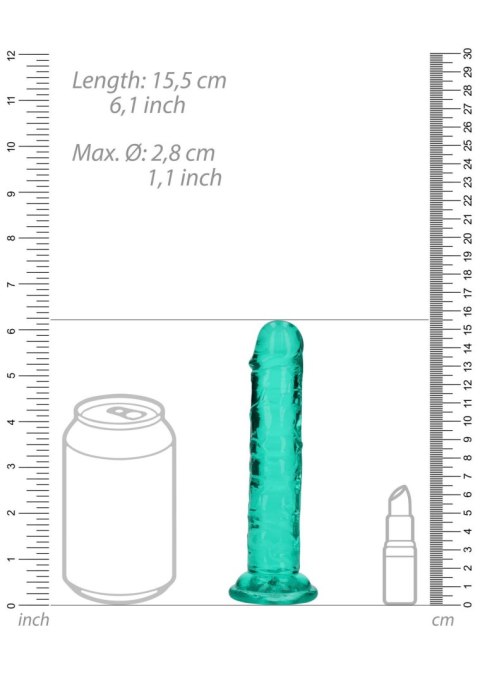 Przezroczyste dildo - Straight Realistic Dildo with Suction Cup - 6'' / 14,5 RealRock Przezroczyste dildo - Straight Realistic Dildo with Suction Cup - 6'' / 14,5 RealRock