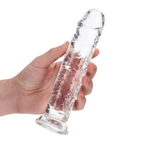 Przezroczyste dildo - Straight Realistic Dildo with Suction Cup - 7'' / 18 RealRock