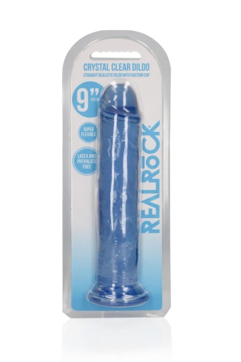 Przezroczyste dildo - Straight Realistic Dildo with Suction Cup - 9'' / 23 RealRock