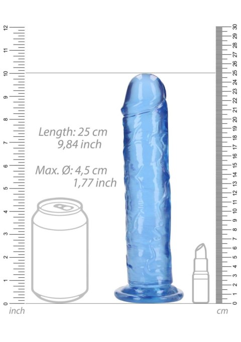 Przezroczyste dildo - Straight Realistic Dildo with Suction Cup - 9'' / 23 RealRock