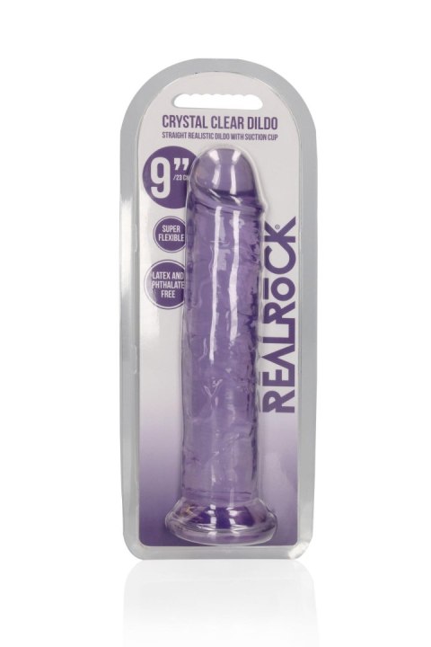 Przezroczyste dildo - Straight Realistic Dildo with Suction Cup - 9'' / 23 RealRock