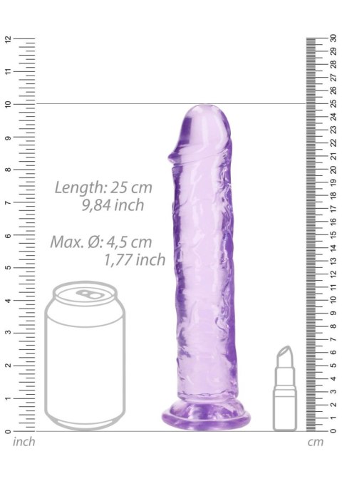 Przezroczyste dildo - Straight Realistic Dildo with Suction Cup - 9'' / 23 RealRock