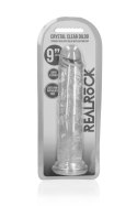 Przezroczyste dildo - Straight Realistic Dildo with Suction Cup - 9'' / 23 RealRock
