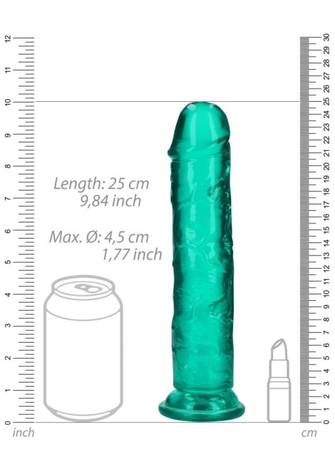 Przezroczyste dildo - Straight Realistic Dildo with Suction Cup - 9'' / 23 RealRock