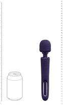 Masażer - Kiku - Rechargeable Double Ended Wand with Innovative G-Spot Flapping Stimulator - Purple Vive