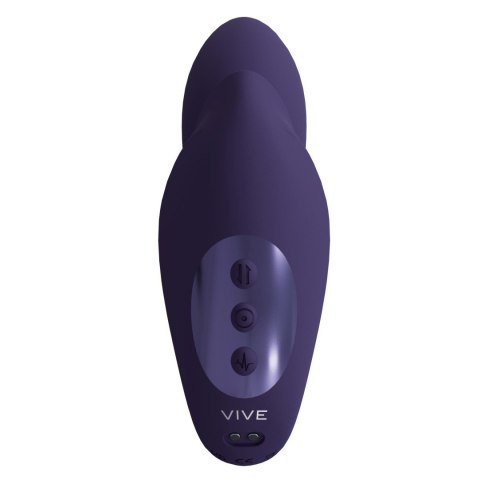 Wibrator - Yuki - Rechargeable Dual Motor - G-Spot Vibrator with Massaging Beads - Purple Vive