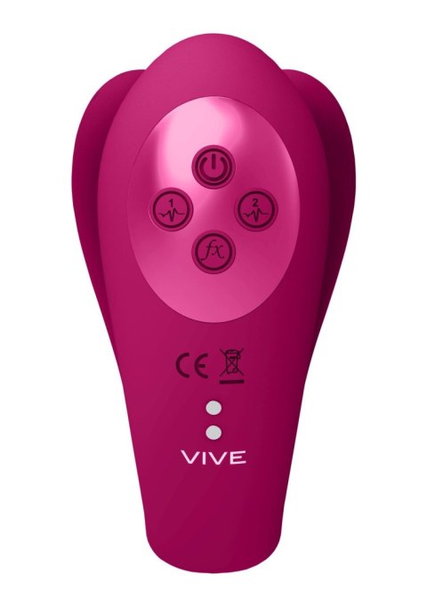 Wibrator - Yoko - Triple Action Vibrator Dual Prongs with Clitoral Pulse Wave Vive