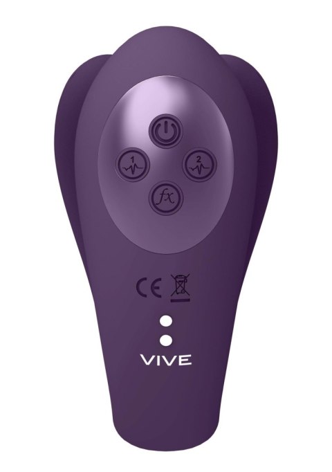 WIbrator - Yoko - Triple Action Vibrator Dual Prongs with Clitoral Pulse Wave Vive