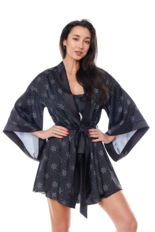 Szlafrok - ASTER ROBE BLACK L/XL Anais