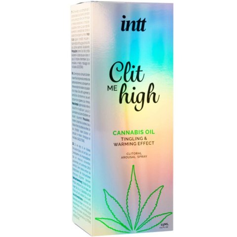 Żel stymulujący łechtaczkę - CLIT ME HIGH CANNABIS OIL, AROUSAL SPRAY FOR THE CLITORIS - 15 ml Intt