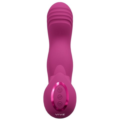 Wibrator - Yumi - Rechargeable Triple Motor - G-Spot Finger Motion Vibrator and Flickering Tongue Stimul Vive