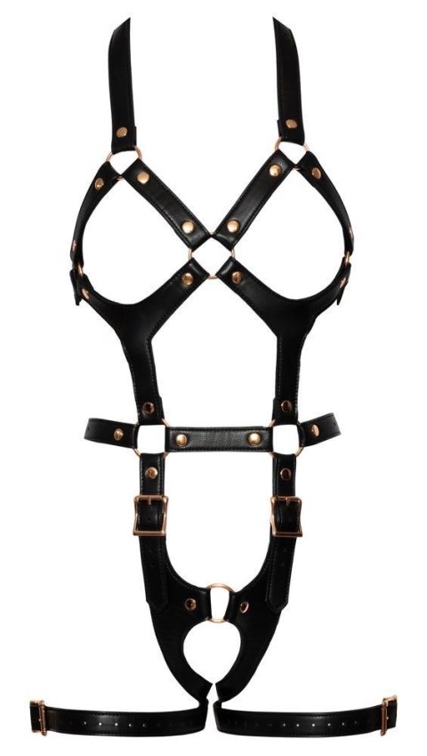 Uprząż w klimacie BDSM - Bad Kitty Harness L/XL rose Bad Kitty