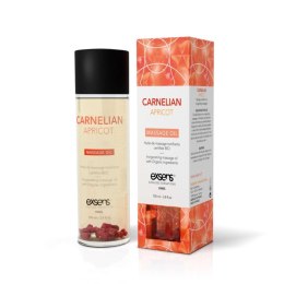 Olejek do masażu - CARNELIAN APRICOT Organic Massage Oil with stones 100 ml Exsens