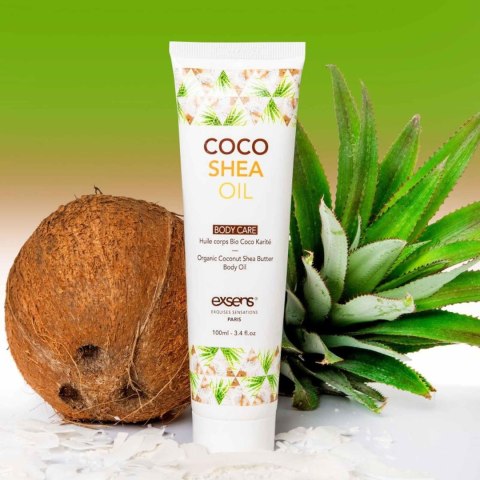 Olejek do masażu - COCO SHEA OIL Huile de massage BIO 100 ml Exsens