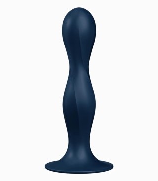 Dildo analne 2w1 - Double Ball-R (dark blue)