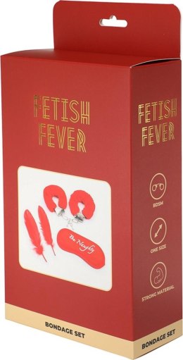 Zestaw BDSM - Fetish Fever - Bondage Set - 4 pieces - Red Fetish Fever