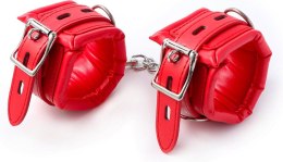 Mankiety - Fetish Fever - Cuffs with chain - Red Fetish Fever