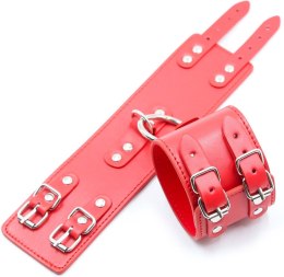 Mankiety - Fetish Fever - Cuffs with two buckles - Red Fetish Fever