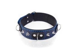 Obroża - Collar Crazy Horse Blue, Small Whips Collection