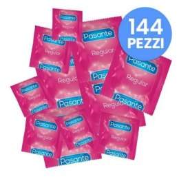 Nawilżane prezerwatywy 144szt. - Pasante Regular condoms 144 pcs Pasante