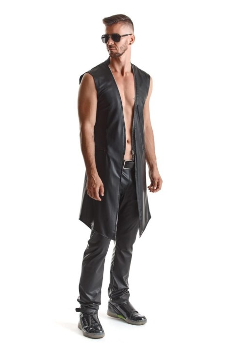 Długa Kamizelka - RMMarco001 - black vest - XL Regnes Fetish Planet