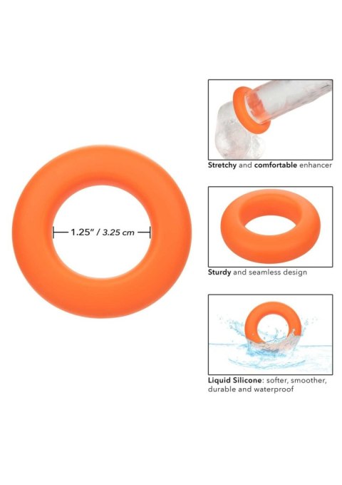 Silikonowy Pierścień Erekcyjny - Alpha Prolong Large Ring Orange