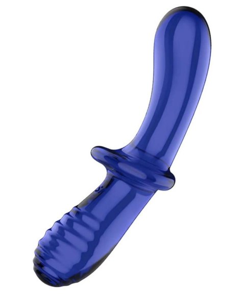 Uniwersalne Dwustronne Dildo - Double Crystal (light blue)