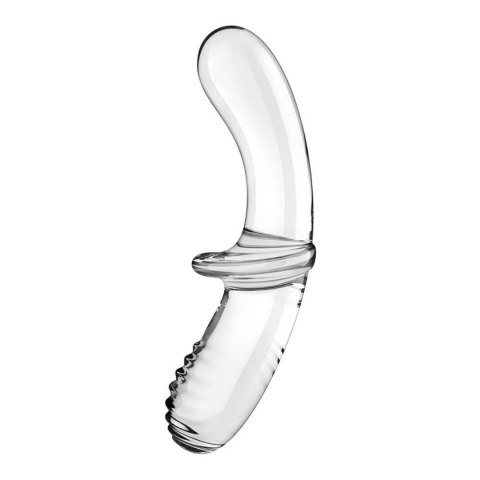 Uniwersalne Dwustronne Dildo - Double Crystal (transparent)