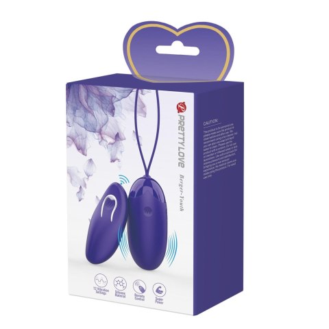 Wibrujace Jajko - Berger - Youth, Wireless remote control 12 vibration functions Pretty Love