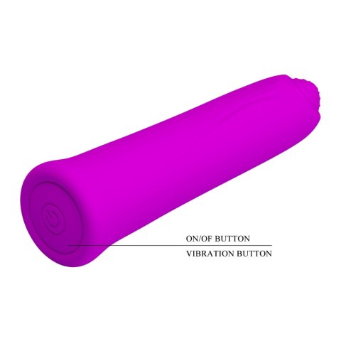 Mini Wibrator Pocisk - Curtis, 12 vibration functions Memory function Pretty Love