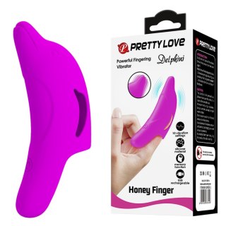 Wibrująca nakładka na palec - Delphini, Honey Finger, 10 vibration functions Pretty Love