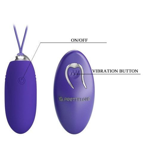 Wibrujące Jajko - Jenny - Youth, Wireless remote control 12 vibration functions Pretty Love