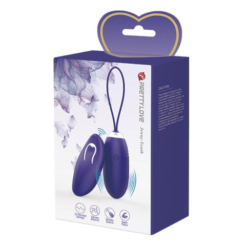 Wibrujące Jajko - Jenny - Youth, Wireless remote control 12 vibration functions Pretty Love