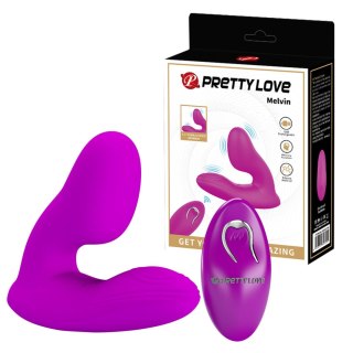 Podwójny wibrator sterowany pilotem - Melvin, 12 vibration functions Memory function Wireless remote control Pretty Love