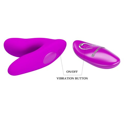 Podwójny wibrator sterowany pilotem - Melvin, 12 vibration functions Memory function Wireless remote control Pretty Love