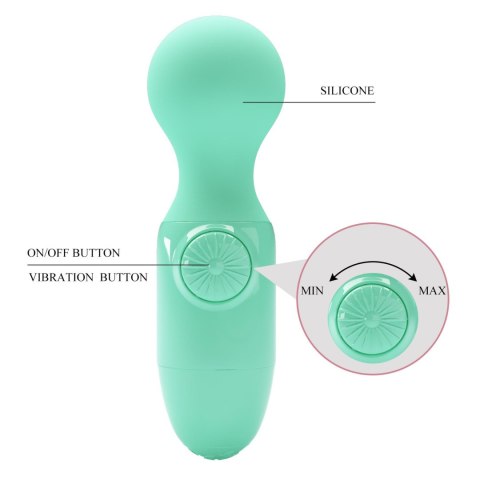 Mini masażer - Mini stick Light Green, Little Cute Vibration Pretty Love