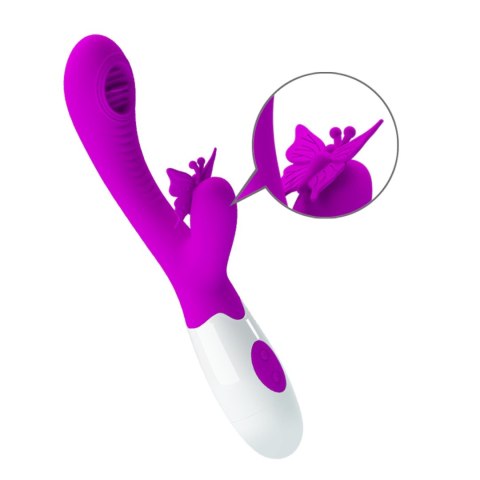 Wibrator Królik - Moth, 12 vibration functions 3 licking settings Pretty Love