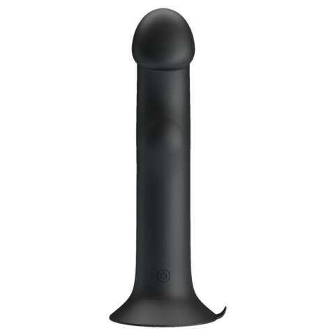 Wibrujące Dildo - Murray BLACK, 12 vibration functions 12 pulse wave settings Suction base Pretty Love