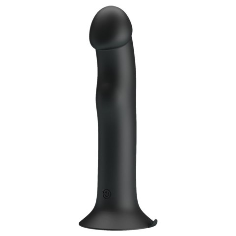 Wibrujące Dildo - Murray BLACK, 12 vibration functions 12 pulse wave settings Suction base Pretty Love