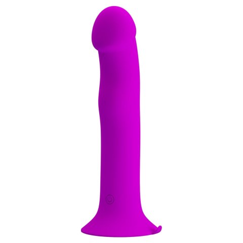 Wibrujące Dildo - Murray PURPLE, 12 vibration functions 12 pulse wave settings Suction base Pretty Love