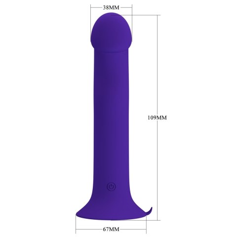 Wibrujące Dildo - Murray - Youth, 12 pulse wave settings 12 vibration functions Suction base Pretty Love