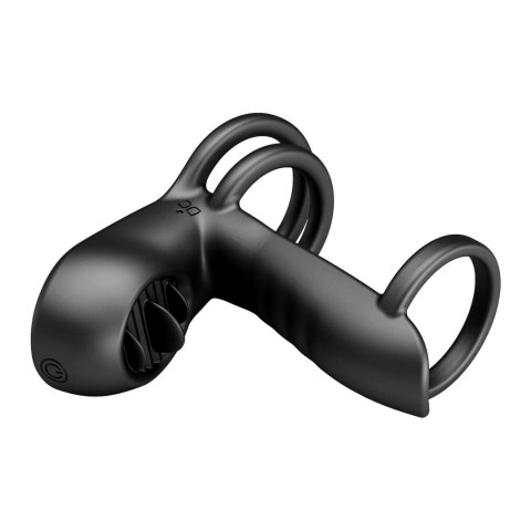 Wibrująca nakładka na penisa - VIBRATING PENIS SLING Jammy, 12 vibration functions 12 licking settings Memory function