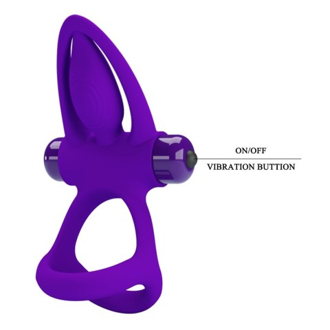 Wibrujący pierścień erekcyjny - VIBRATION COCK RING, 10 vibration functions Pretty Love