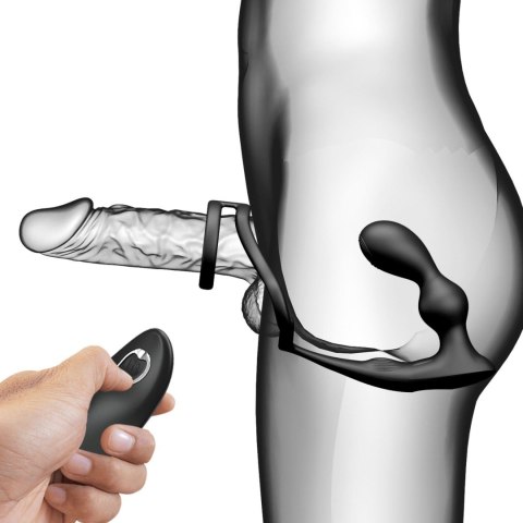 Pierścień erekcyjny i masażer prostaty w jednym - VIBRATION PENIS SLEEVE VI, vibrating anal stimulation Pretty Love