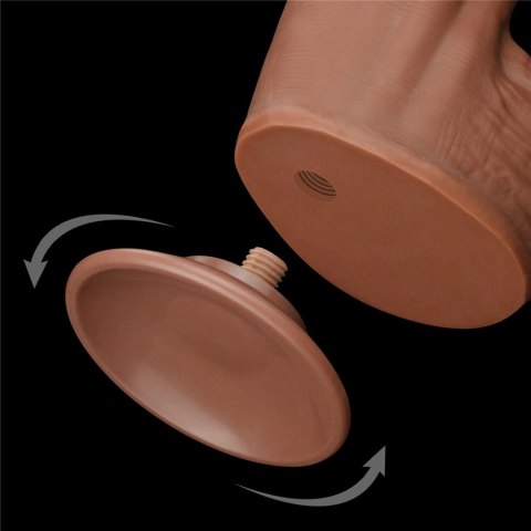 Realistyczne Dildo 31 cm - 12'' King Sized Sliding Skin Dual Layer Dong Brown Lovetoy