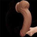 Realistyczne Dildo 31 cm - 12'' King Sized Sliding Skin Dual Layer Dong Brown Lovetoy