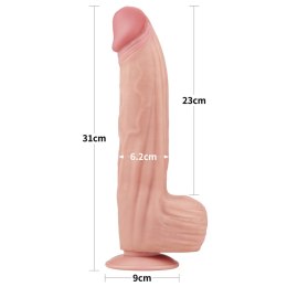 Realistyczne Dildo 31 cm - 12'' King Sized Sliding Skin Dual Layer Dong Lovetoy