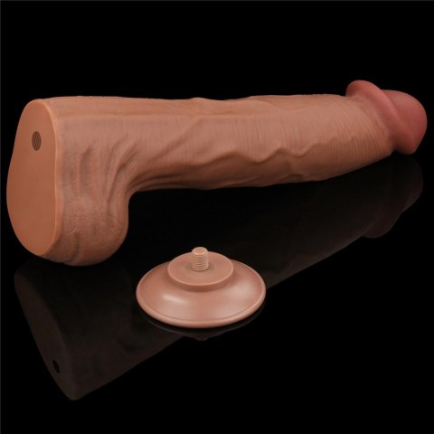 Realistyczne Dildo 36 cm - 14'' King Sized Sliding Skin Dual Layer Dong Brown Lovetoy