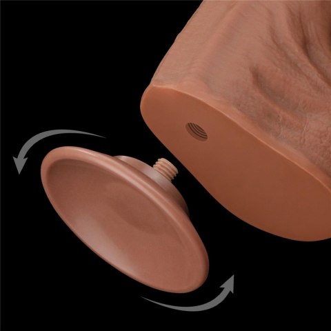 Realistyczne Dildo 36 cm - 14'' King Sized Sliding Skin Dual Layer Dong Brown Lovetoy